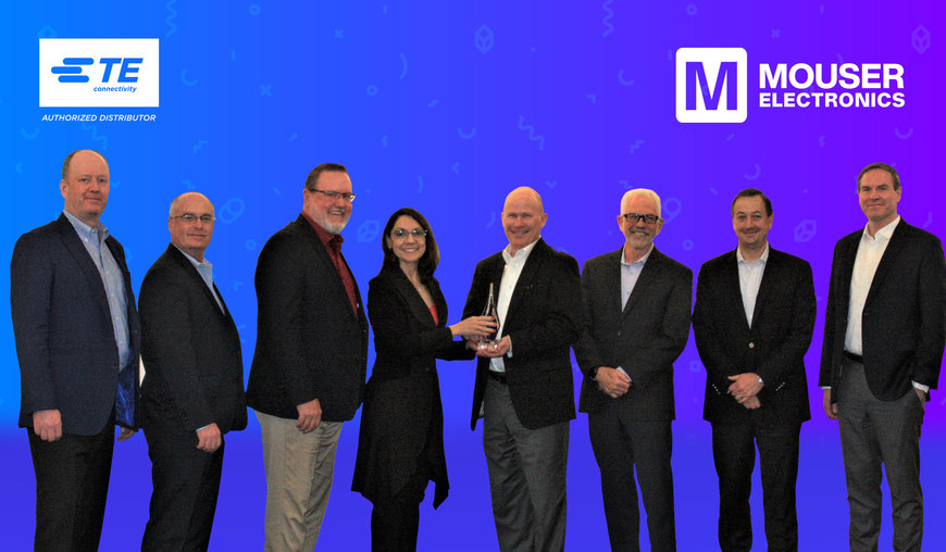 Mouser Electronics Named Global High Service Distributor of the Year by TE Connectivity for Eighth Year